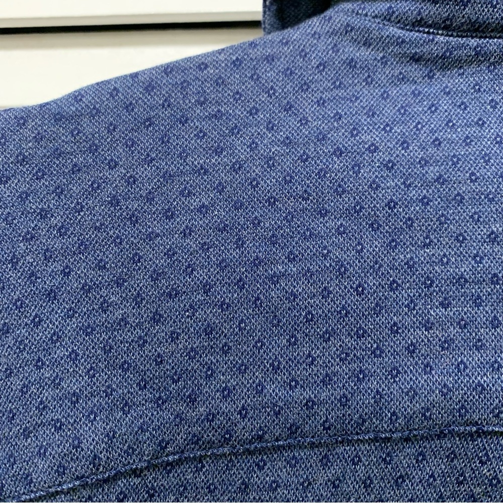 Peter Millar Blue Diamond Knit Dress Shirt - Picture 2 of 7